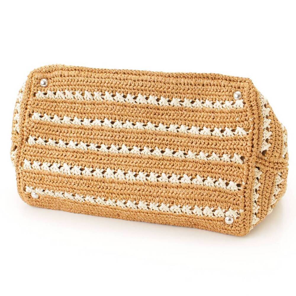 Prada Tote Raffia Canapa Brown Straw Bag - Picture 5 of 10